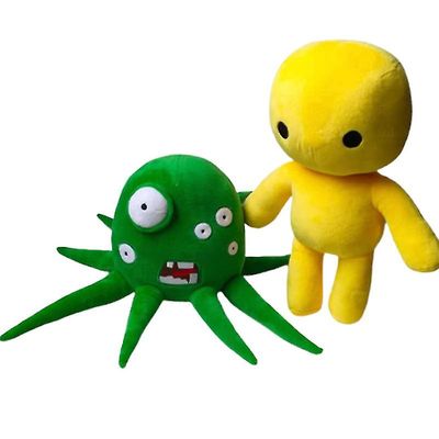 Qinfen Huojuvat elämän pehmolelut Steam-pelin ympärillä Heiluva elämä Monster Doll 33cm keltainen miniatyyri