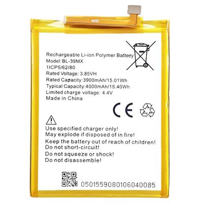 For Infinix S5 Pro/S5 Pro (48+40)/S5 Pro (16+32) 3.85V 3900mAh Li-ion polymer batteri monteringsdel