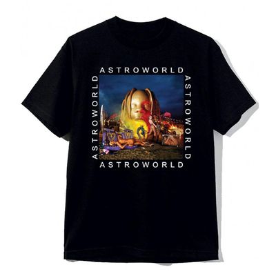 RockShark Astroworld Black Tee Shirt Travis Scott Album Sort L