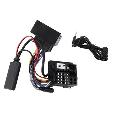 bilradio Bluetooth musikk AUX-kabel håndfri adapter sele kit for E60 E63 E90 E91 svart