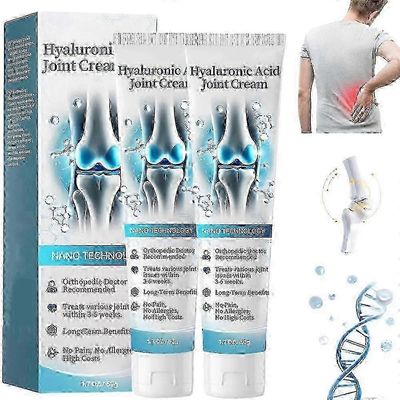 Hyaluronihapponivelvoide, hyaluronihappohierontavoide, edistynyt nivel- ja luuhoitovoide selälle, niska, kädet, polvet 3 kpl