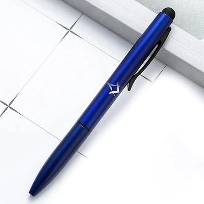 Bricks Masons Gratis gravering multifunktion metal touch frimurerisk pen - (flere farver / bilag) Blå