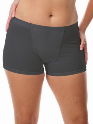 Underworks Underverk Vulvar Varicosity og Prolapse Support Boy-Leg Brief med lyskekompresjonsbånd - 523 Svart Medium