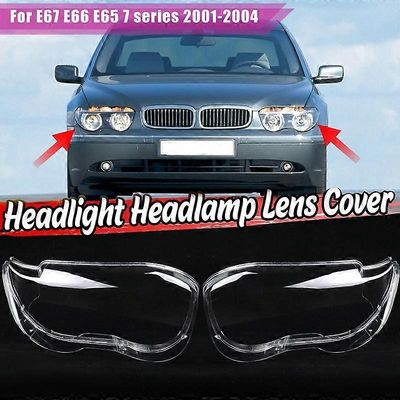 sivuauton ajovalojen linssin kansi ajovalojen varjostin kuoren lasikansi -BMW E67 E66 E65 7-sarja 2001-2004 Right
