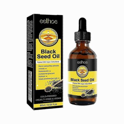 Black Seed Oil Essence parantaa kuivia hiuksia, ravitsee ja korjaa vaurioituneita hiuksia ja ehkäisee hiustenlähtöä