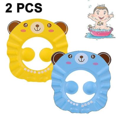 2 stykker Baby Shower Cap Justerbar Baby Bath Visir Infant Badning