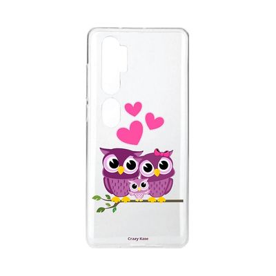 Crazy Kase Skrog til Xiaomi Mi Note 10 Soft Family Owl