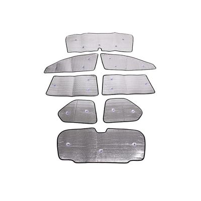 For Land Cruiser Prado bilvindu frontrute solskjerm foran uv beskytte reflektor solskjerm tilbehør, 8pcs Sølv