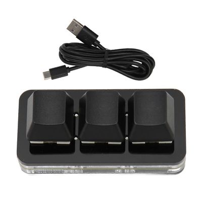 USB 3 Key Mini Keypad RGB LED -taustavalo tukee Hot Swap OSU HID -makro-ohjelmointinäppäimistöä Windowsille OS X: lle Linux Blackille