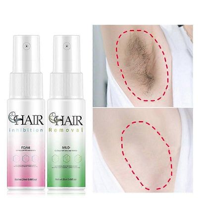 unbrand Hair Growth Inhiber Spray - Hidastaa hiusten kasvua - Natural Hair Removal Serum Spray - Käytä jalkoihin, bikinialueelle, jalkoihin, käsiva...