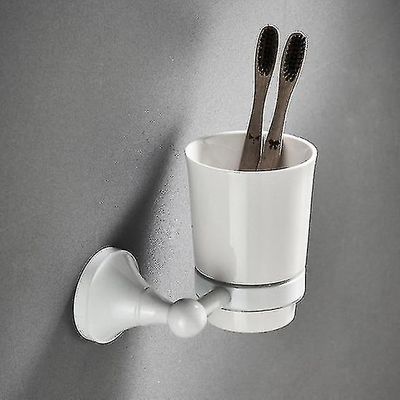 Hvid Badeværelse Hardware Tilbehør Bar Robe Hook Toilet Brush Roll Holder (hvid)