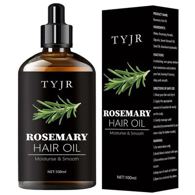 unbrand Rosmariiniminttu, päänahan hiusten kasvuöljy, infusoitu biotiini hiusten kasvuun | Terveemmät, vahvemmat ja pitkät säikeet | Kaikki tyypit ...