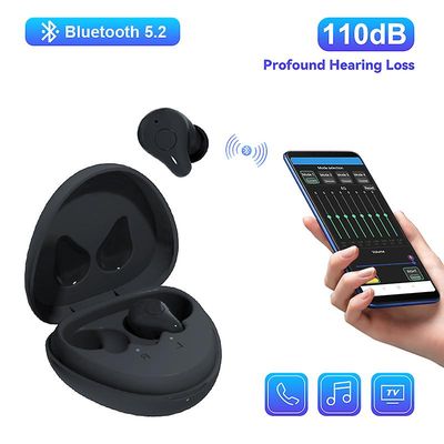 Muggys Bluetooth Høreapparat Oppladbart Cic Digital Lydforsterker 16 Kanaler Telefon App Programmerbar For Døvhet Eldre Audifonos Ladeboks