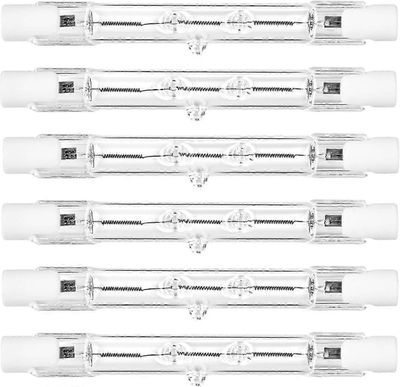 6 pakkaus R7s halogeenilamppu 118mm 230W himmennettävä 230V 4650lm 2800k lämmin valkoinen energiansäästö volframi lineaarilamput valonheitin J118 t...