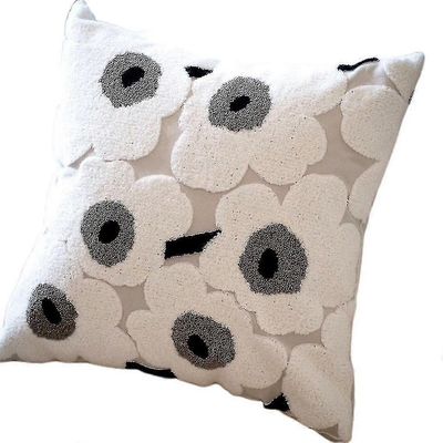 Unikon kukkaheitto tyynynpäällinen pehmeä puuvillainen neliötyynynpäällinen 18" x 18" tyynynpäällinen
