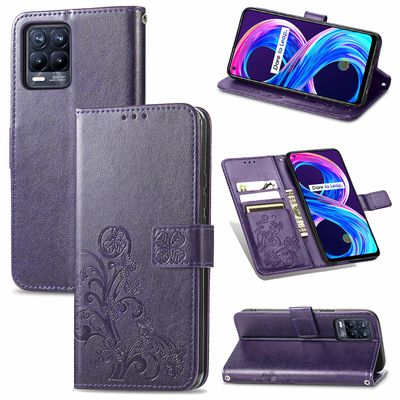 Foxdock Sak for Realme 8 Pro mobilveske Fiolett