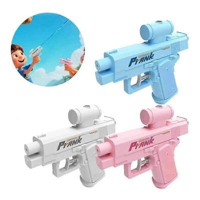 Kaksisuuntainen vesipistooli, kepponen vesiruiskun gag-lahja, minikeppositooli, joka voi suihkuttaa edestä ja takaa Bule