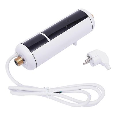 LED-skjerm mini instant 3500W tankløs varmtvannsbereder hvit 7x7x21.7cm