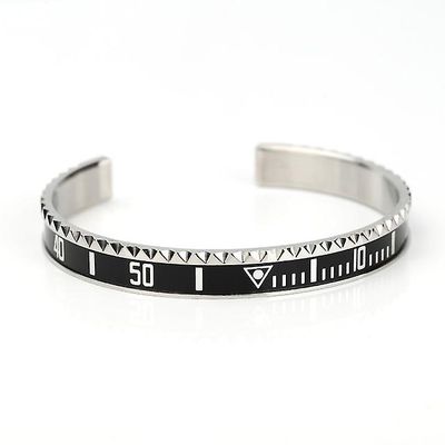 Motor Vehicle Sensors Dial Steel Speedometer Armbånd &; Bangles Sommergibile Bracciale Da Sottomarino mansjett Bangle Bezel Pulseiras Bijoux svart