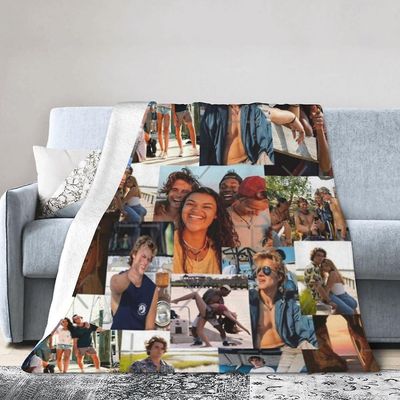 Jj Kollaasi Outer Banks Blanket Throw Vuodevaatteet Sisustus Flanellipeitot vuodesohvalle 50x40 tuumaa 125x100 cm