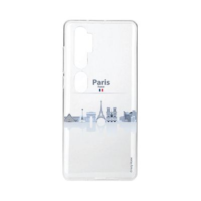 Crazy Kase Skrog til Xiaomi Mi Note 10 Fleksible monumenter de Paris