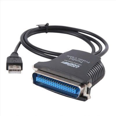 Rinnakkaisportti DB36 tulostimen USB-muunninsovitin musta