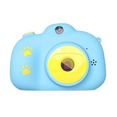 Funspace Rk-k9 2.0 / 2.4 tommers 20.0mp dual-lens barnekamera, støtte spill og video & 64gb TF-kort Blå