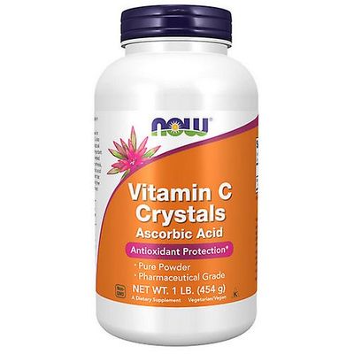 NOW Foods Nu livsmedel Vitamin C Kristaller, 1 lbs (Förpackning med 1)