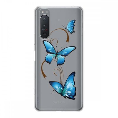 Crazy Kase Hull Til Sony Xperia 5 Ii i silikone fleksibel 1 Mm, Butterfly On Arabesque