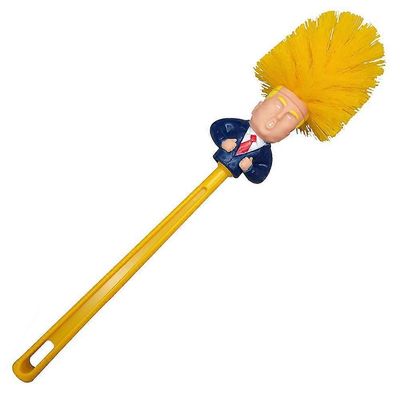 Hauska Donald-Trump -wc-harja monikäyttöinen kylpyhuoneen harjanpuhdistusaine MAGA presidentin uutuuslahja B