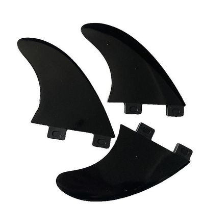 Glassfiber nylon Surf Fins (1 sett, svart) -z