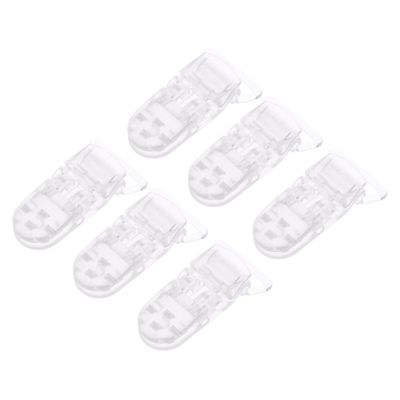 25 stk T-formede klare plastik baby sutteklip badge clips holdere til at gøre klip stropper gennemsigtige Som vist 4.2X2.2cm