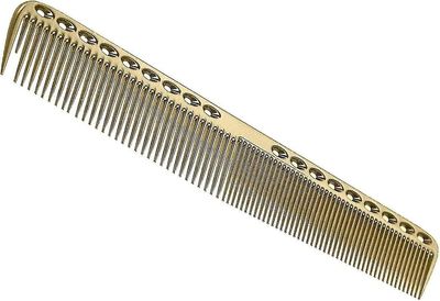 Bærbar hårstylist Speciel aluminiumskam hårværktøjer (sølv, stor) 1 stk. guld 21CM