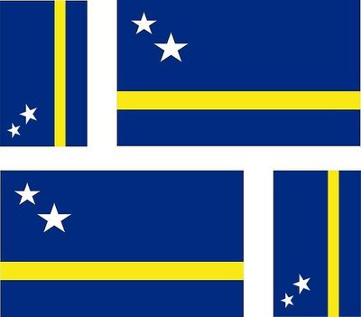 Sarl Acacha 4 X tarra tarra tarra auto moottori pyörä Valise PC kannettava lippu Curacao CuracAo