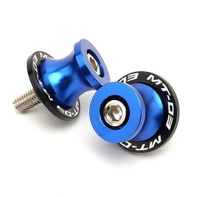 Redkid MT03 moottoripyörätarvikkeet 6MM kääntövarren kelat jalustaruuvit liukusäädin YAMAHA MT03 MT-03 MT 03 2005-2017 2018 2019 2020 2021 Sininen