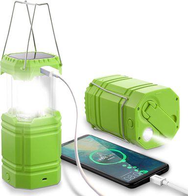 Timber Led campinglampe solenergi, vanntett ledet campinglykt, nødlampe med håndsveiv, innebygd 3000Mah batteri for fotturer, fiske, sos, feil