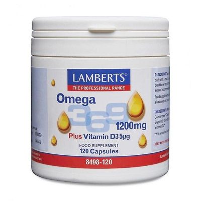 LAMBERTS Omega 3-6-9 kapselit 120 (8498-120)