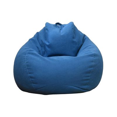 Ny ekstra stor bønne bag stoler sofa sofa cover innendørs lat solseng for voksne barn kampanjepris Blå 90 * 110cm