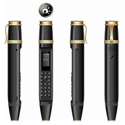 BM111 0,96 tuuman kynän muoto mini matkapuhelin dual SIM dual valmiustila matkapuhelin - musta Monivärinen Black