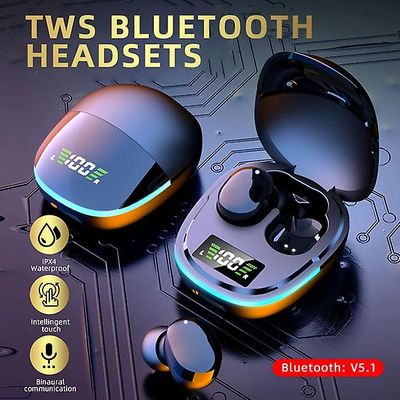 Tws trådløse Bluetooth-headset Øretelefoner Stereohovedtelefoner Sport Støjreducerende Mini-ørepropper til alle smartphones
