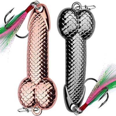 Viewleaf 2 stk Fiskeri lokker grej krog pik spinner ske gedde vib wobble tackle krog ( sort 21g & guld 2