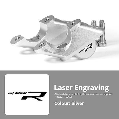 Motorcycle Bmw R 1250 1200 R R1200r Lc 2015-2019 R1250r Lc 2019- Lisävarusteet Moottoripyörän Cnc-ohjaustangon nousuputken korotuskiinnike Hopea-R1...