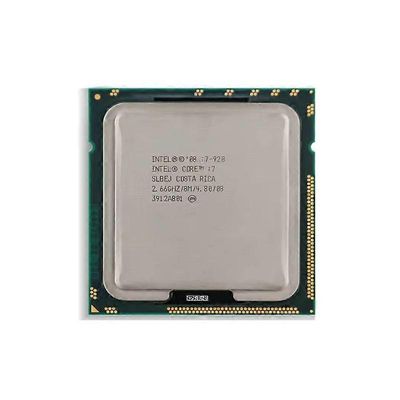 Core i7-920 -suoritin - kanta LGA 1366 4 ydintä, 8 säiettä, 2,66 GHz, 8 Mt L3-välimuisti, 130 W.