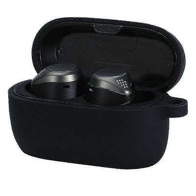 Kuulokkeiden kotelo Jabra Elite Active 75t iskunkestävälle langattomalle silikonikannelle Musta