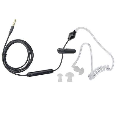 3,5 mm interface anti-stråling headset spiral luftkanal mobiltelefon headset in-ear spiralrør hoveder