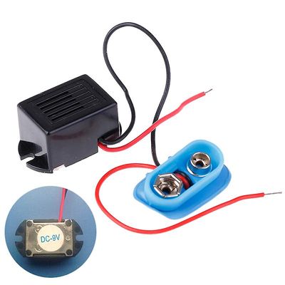 Mekanisk summerer 9v med blyvibrerende summer 22x16x14mm med batteriholder