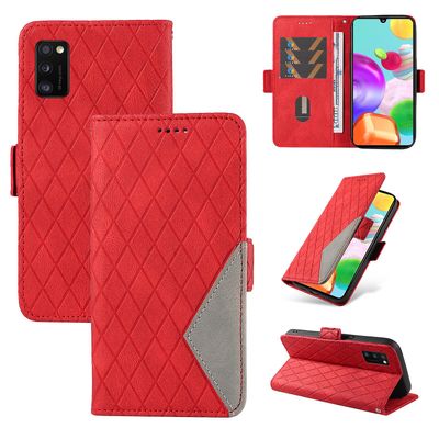Gangxun Kotelo Samsung Galaxy A41:lle Lompakon kansi korttipaikoilla Jalusta Suojaava läppä, yhteensopiva Samsung Galaxy A41 -kotelon kanssa Punainen