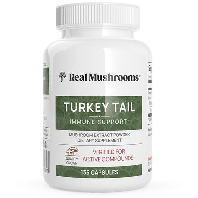Real Mushrooms Turkey Tail orgaaniset sienikapselit 45 annosta
