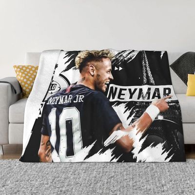 Kerota 10 Neymar Ultra-Soft Micro Travel Fleece pehmopeitot kotisänkyyn, sohvalle, olohuoneeseen ABD19686 50x40in 125x100cm