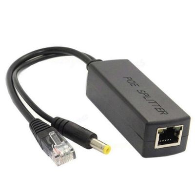 Gigabit Mini PoE jakaja 10/100/1000Mbps POE-jakaja DC-lähtö 12V Power over Ethernet IEEE 802.3af -yhteensopiva IP tuli mustaksi Musta